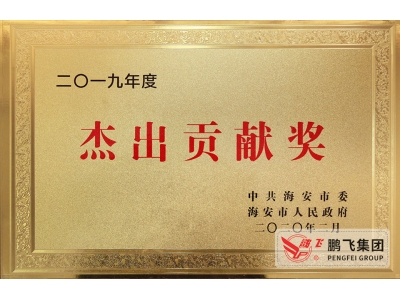 (2020年2月)海安市杰出貢獻(xiàn)獎(jiǎng)